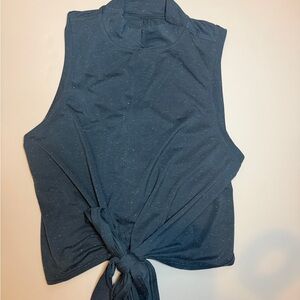 Lululemon Sleeveless Blue Tie-Front Top